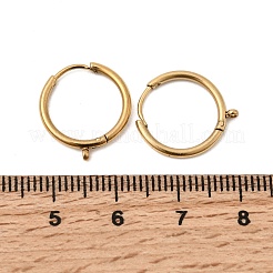 304 Stainless Steel Huggie Hoop Earring Findings&nbsp;STAS-C161-03G