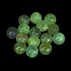 Round UV Plating Luminous Rainbow Iridescent Acrylic Beads&nbsp;LACR-R001-10A