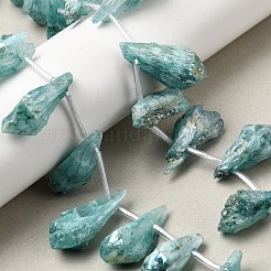 Electroplated Natural Quartz Crystal Beads Strands&nbsp;G-G890-A-11