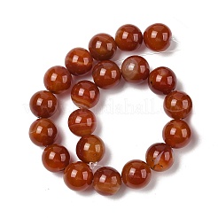 Natural Red Agate(Dyed & Heated) Beads Strands&nbsp;G-H087-A01-20MM