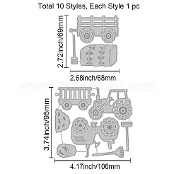 Carbon Steel Cutting Dies Stencils&nbsp;DIY-WH0309-1113