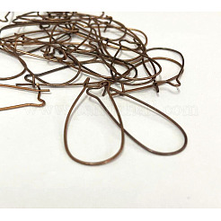 Brass Hoop Earrings Findings Kidney Ear Wires&nbsp;EC221-R