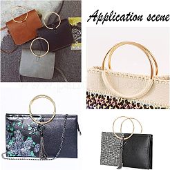 Round/Circular Ring Iron Purse Handles&nbsp;LS-FIND-CA0001-12G