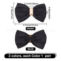 2 Sets 2 Colors Polyester Bowknot Shoe Decoration&nbsp;FIND-PH0010-25
