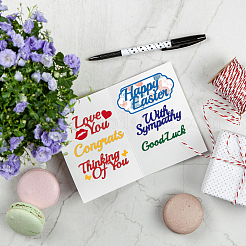 2Pcs 2 Styles Easter Theme Carbon Steel Cutting Dies Stencils&nbsp;DIY-WH0309-3456
