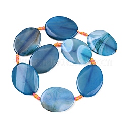 Natural Banded Agate Beads Strands&nbsp;G-P605-L02-03