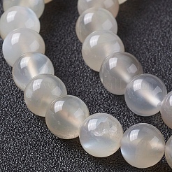 Natural White Moonstone Beads Strands&nbsp;G-I268-A-8mm