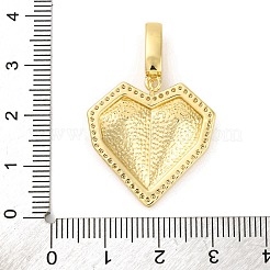 Brass Pendants with Cubic Zirconia&nbsp;KK-D536-05G