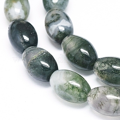 Natural Moss Agate Beads Strands&nbsp;G-D0005-10