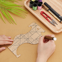 Transparent Acrylic Alignment Clothes Rulers&nbsp;TOOL-WH0002-08