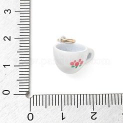 Spray Painted Brass Charms&nbsp;KK-CBAEB58-13
