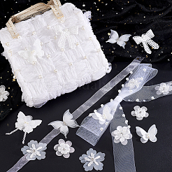 16Pcs 8 Styles Organza Lace Embroidery Costume Accessories&nbsp;DIY-GA0007-51