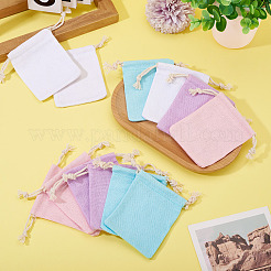 12Pcs 4 Colors Rectangle Cloth Packing Pouches&nbsp;ABAG-TA0001-78