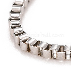 Tarnish Resistant Men's Box Chain Necklaces 304 Stainless Steel Necklaces&nbsp;NJEW-507L-4