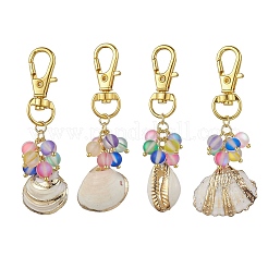 4Pcs Shell Pendant Decorations&nbsp;HJEW-JM03085