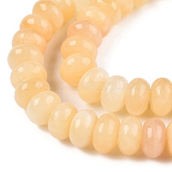 Natural Yellow Jade Beads Strands&nbsp;G-T138-76