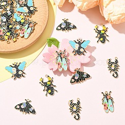 25Pcs 5 Styles Alloy Enamel Pendants&nbsp;ENAM-YW0005-22