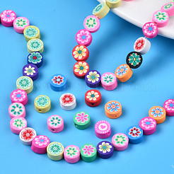 Handmade Polymer Clay Bead Strands&nbsp;CLAY-N006-78