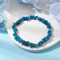 Natural Apatite Chip Beaded Stretch Bracelets&nbsp;BJEW-JB10868-01