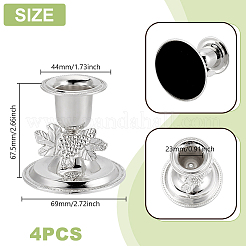 Zinc Alloy Candle Holders&nbsp;AJEW-GA0009-58S