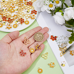 60Pcs 6 Style Alloy Pendants&nbsp;FIND-HS0001-85
