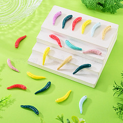 20Pcs Handmade Porcelain Pendants&nbsp;PORC-TA0001-72