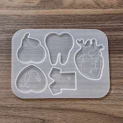 Medical Theme DIY Silicone Badge Reel Ornament Molds&nbsp;DIY-G079-05A