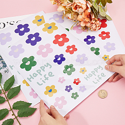PVC Self Adhesive Flower Car Sticker&nbsp;DIY-WH0453-57D