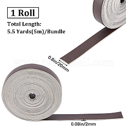 5M Flat Imitation Leather Cord&nbsp;LC-GF0001-05B-02