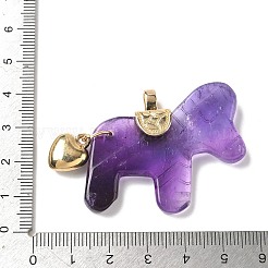 Natural Amethyst Carved Pendants&nbsp;G-C274-02I