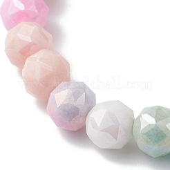 Electroplate Glass Round Beads Stretch Bracelets for Women&nbsp;BJEW-JB12630-02