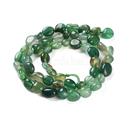 Natural Green Onyx Agate(Dyed & Heated) Beads Strands&nbsp;G-P497-01C-30