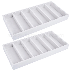 6 Grids Velvet Jewelry Plates&nbsp;ODIS-CN0001-07A