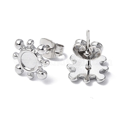Non-Tarnish 304 Stainless Steel Stud Earring Findings&nbsp;STAS-F286-16P
