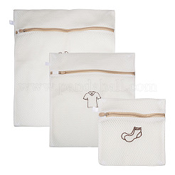 3Pcs 3 Styles Polyester Mesh Zipper Laundry Bags&nbsp;ABAG-TA0002-22