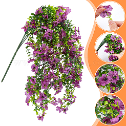 4Pcs Plastic Artificial Violet Vine for Wedding Decoration&nbsp;DIY-WR0005-32F