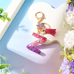 Alloy Resin Butterfly Keychains&nbsp;KEYC-TADJ0002-02G-Z