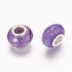 Faceted Resin European Beads&nbsp;RPDL-J011-07