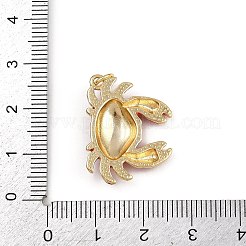 Brass Red Enamel Pendants&nbsp;KK-C116-03B-G