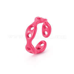 Spray Painted Brass Cuff Rings&nbsp;RJEW-S045-104-NR
