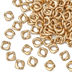 Opaque Spray Painted Acrylic Linking Rings&nbsp;OACR-S021-20A-B01