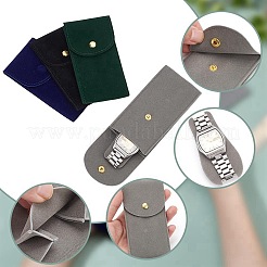 4Pcs 4 Styles Rectangle Velvet Single Watch Storage Bag&nbsp;ABAG-AR0001-04