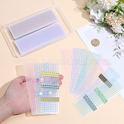 45Pcs 3 Colors Plastic Tape Sample Board&nbsp;DIY-CP0013-97