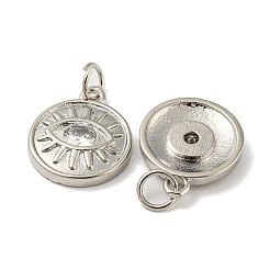 Rack Plating Brass Micro Pave Cubic Zirconia Pendants&nbsp;KK-A200-19P