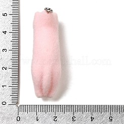 Flocky Resin Pendants&nbsp;LS-RESI-E059-01C