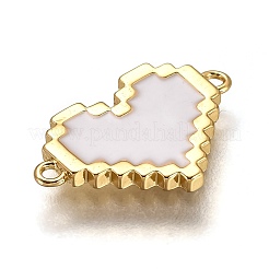 Brass Links Connectors&nbsp;KK-B026-10G-B
