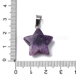 Natural Lepidolite Pendants&nbsp;G-B127-12P-07-A