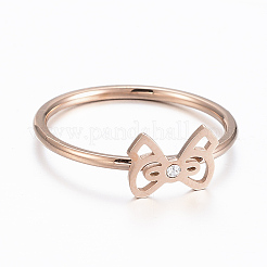 304 Stainless Steel Finger Rings&nbsp;RJEW-K221-M-14RG