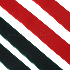 25 Yards 2 Colors Christmas Single Face Velvet Ribbon&nbsp;OCOR-YS0001-10