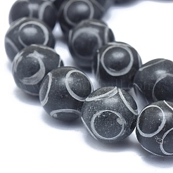 Natural Xiuyan Jade Beads Strands&nbsp;G-O179-B03-10mmF